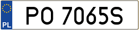Trailer License Plate